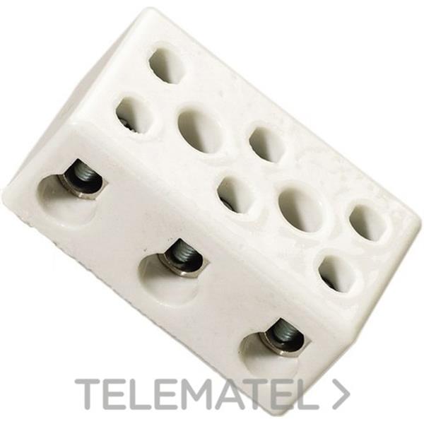 TEKOX B10-3E Bloque de conexión esteatita 3 entradas 10mm²
