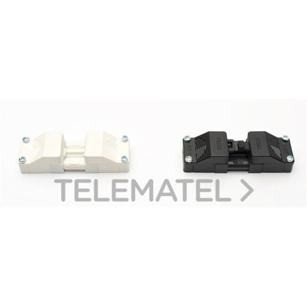 TEKOX BCS-3/D3S-N Derivador 2P+T 1 entrada 3 salidas negro