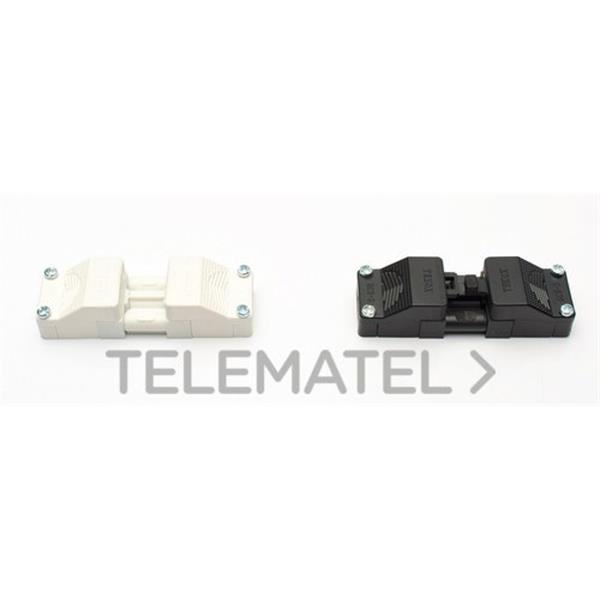 TEKOX BCS-3/H1-N Conjunto enchufe H 2P+T 1 cable diámetro 6,5-8,3 negro
