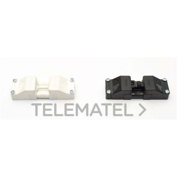 TEKOX BCS-3/H2-N Conjunto enchufe H enclavamiento 2P+T 1 cable diámetro 6,5-8,3 negro