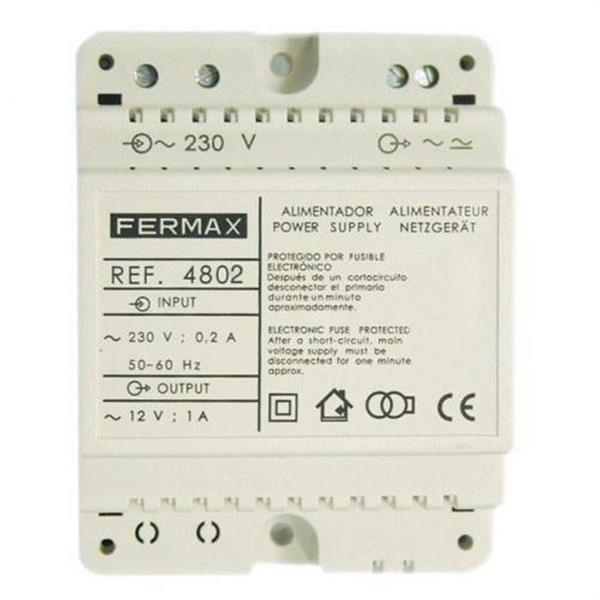 FERMAX 4802 Alimentador DIN 4 12V AC/1A