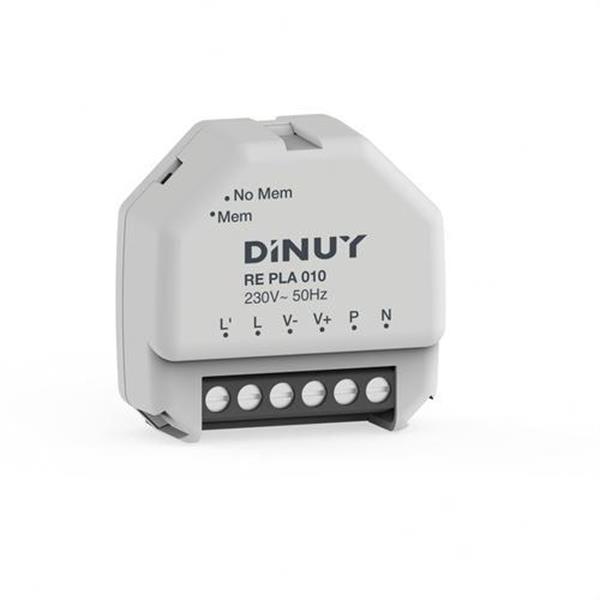 DINUY RE PLA 010 Regulador 100 equipos 1-10V caja registro pulsador