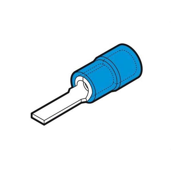 CEMBRE BF-PP12 Terminal puntera plana preaislado BF-PP12 sección 1,5-2,5mm² largo 12,8mm azul