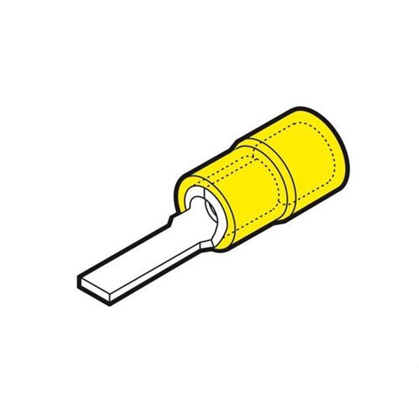 CEMBRE GF-PP12 Puntera plana preaislada GF-PP12 4-6mm² largo 13,3mm amarillo