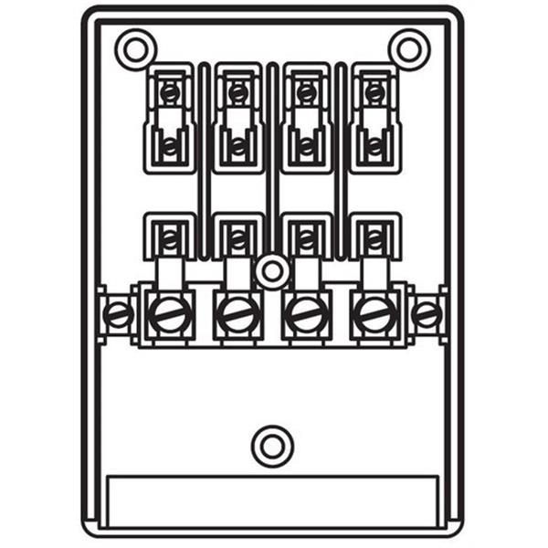 CLAVED AC41023 Cofred alumbrado público 1465/4P-2M IP13 35mm²