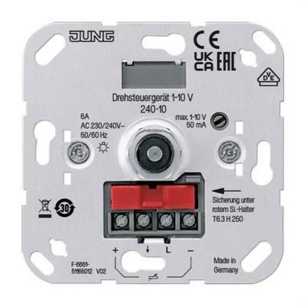 JUNG 240-10 Mecanismo potenciómetro electrónico interruptor 6A