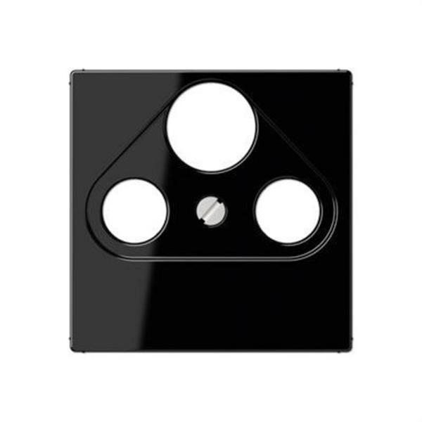JUNG A561PLSATSW Placa para toma antena TV-SAT A500 negro
