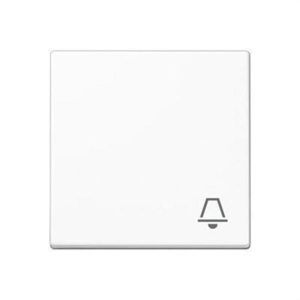 JUNG A590KWW Tecla simple símbolo campana interruptor pulsador A500 blanco AL