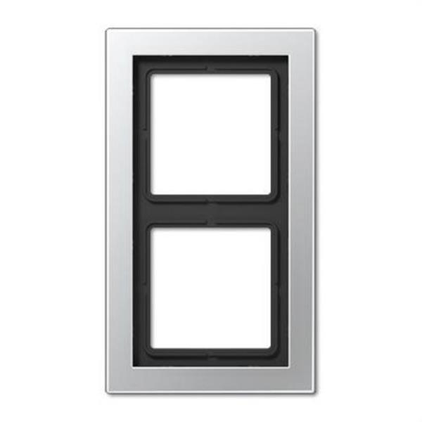 JUNG ALD2982 Marco doble para montaje horizontal vertical aluminio