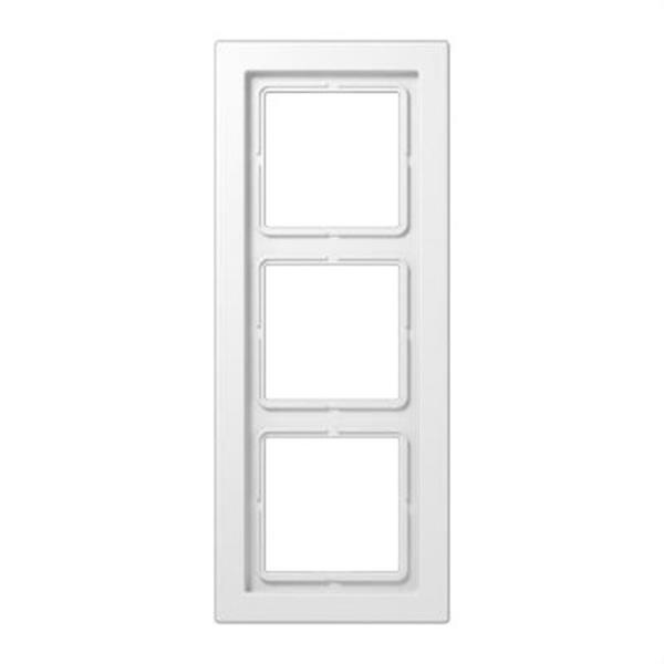 JUNG LSD983WW Marco triple para montaje horizontal vertical blanco alpino