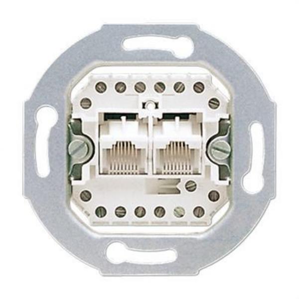 JUNG UAE8-8UPO Mecanismo toma telefónica 8P RJ45 2 tomas independiente