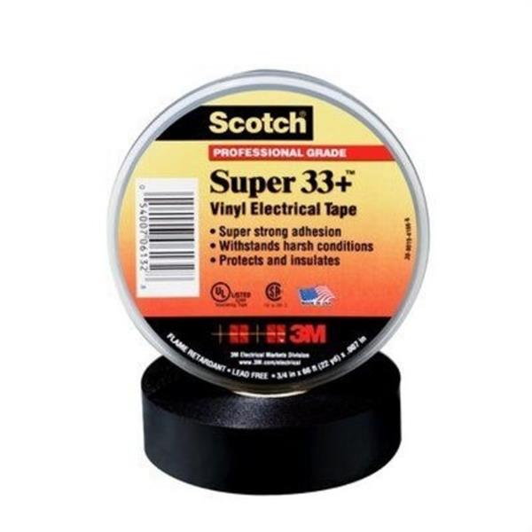 3M ELECTRICOS 333319 Cinta Scotch super 33+33x19 PVC negro