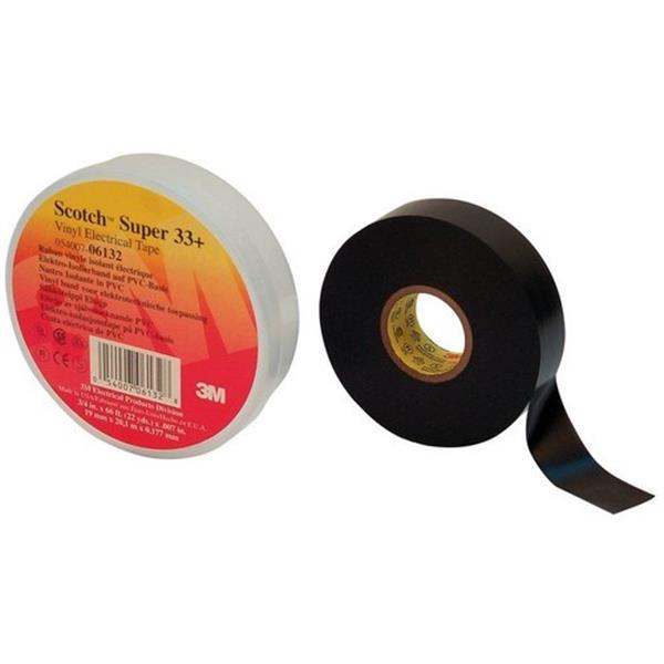 3M ELECTRICOS 333319B Cinta Scotch super 33+19mmx33m PVC negro
