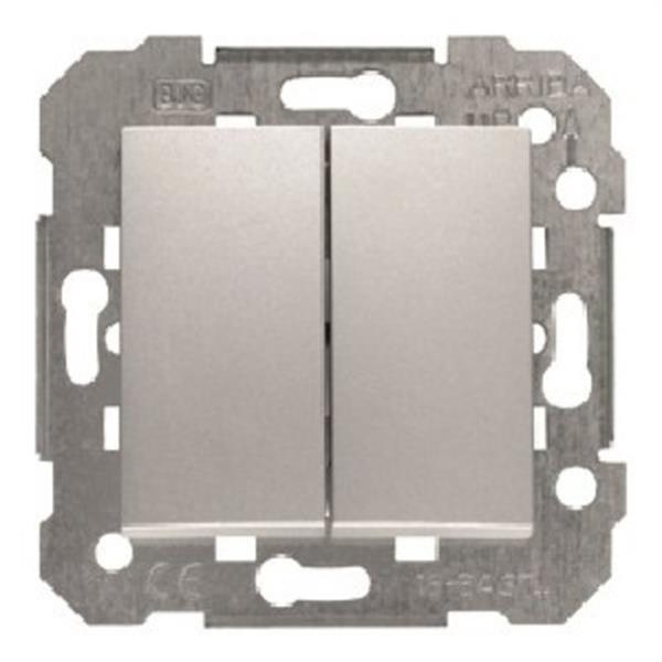 BJC 23565-PL Pulsador persianas serie Viva en plata luna