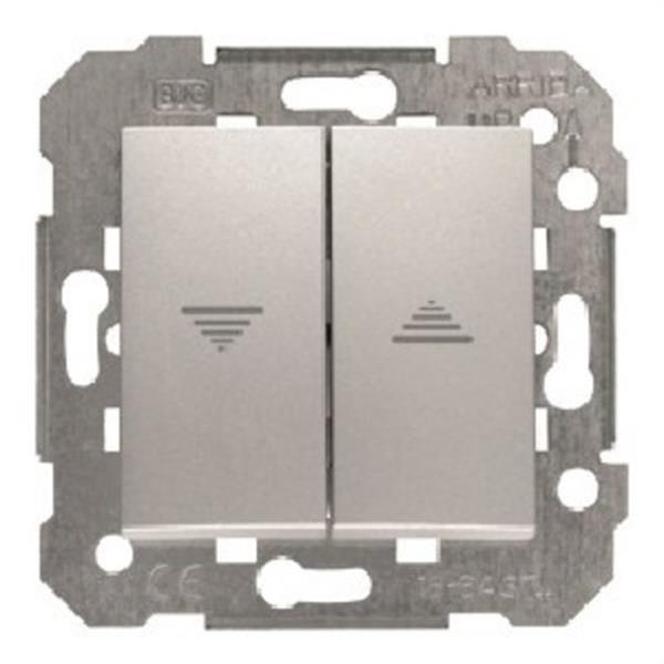 BJC 23569-PL Interruptor de persianas serie Viva en plata luna