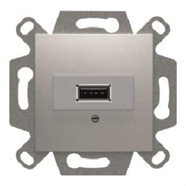 BJC 23578-USB-PL Conector USB serie Viva en plata luna
