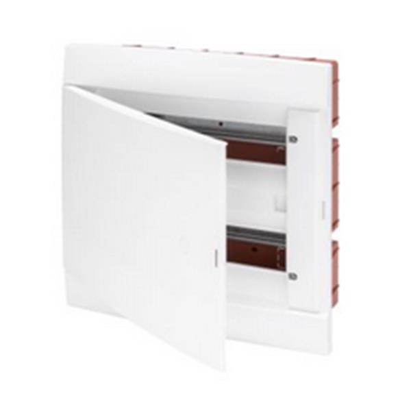 GEWISS GW40293TB Centralita con 24 módulos puerta ciega blanco leche