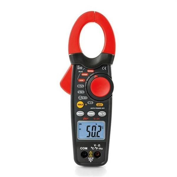 HT INSTRUMENTS 13034 Pinza amperimetrica G34 1000A CA temperatura capacidades
