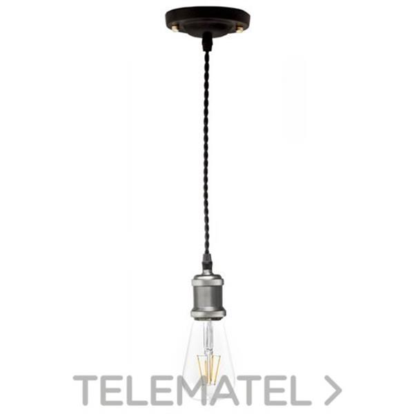 LAES 987553 Set cordón téxtil negro+gris