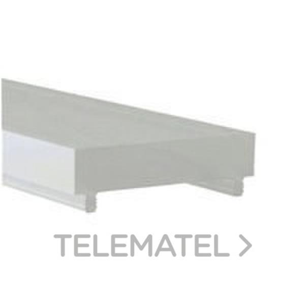 LUZ NEGRA 18.012 Difusor para perfil DUBLIN blanco glaseado 2m