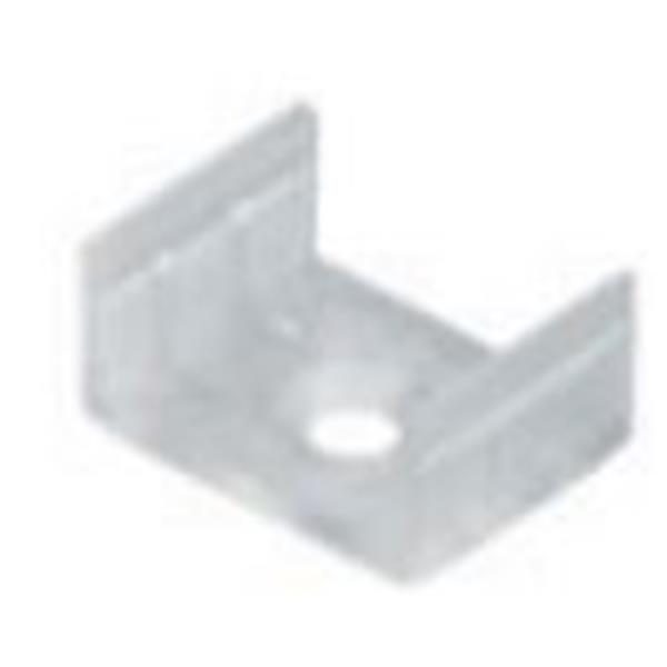 LUZ NEGRA 20.005 Grapa perfil superficie serie basic plástico transparente