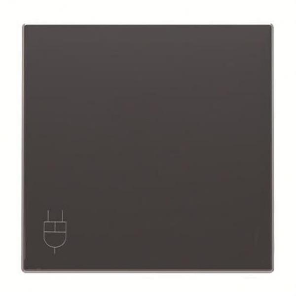 NIESSEN 8588.1 NS Tapa base enchufe 2P+T lateral con tapa Sky Niessen negro soft