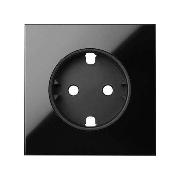 SIMON 10000041-138 Tapa SIMON 100 para base enchufe schuko negro brillante