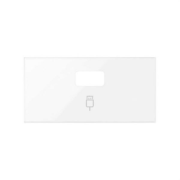 SIMON 10001091-130 Tapa SIMON 100 para conector USB blanco brillante