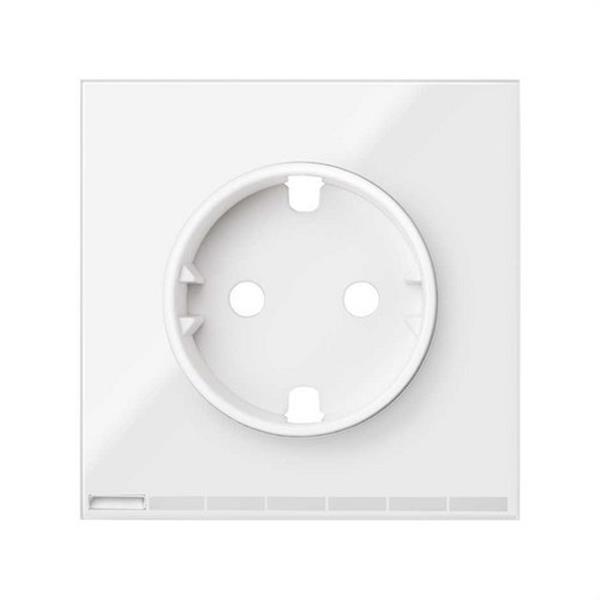 SIMON 10002041-130 Tapa enchufe SIMON 100 IO blanco brillante