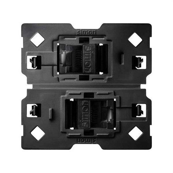 SIMON 10002544-039 Adaptador SIMON 100 con 2 conectores RJ45 CAT6 2M