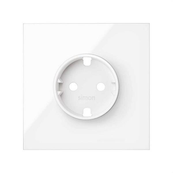 SIMON 10020105-130 Kit frontal SIMON 100 con 1 elemento+1 base blanco brillante