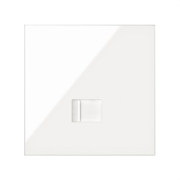 SIMON 10020106-130 Kit frontal SIMON 100 con 1 elemento+1 toma RJ45 blanco brillante