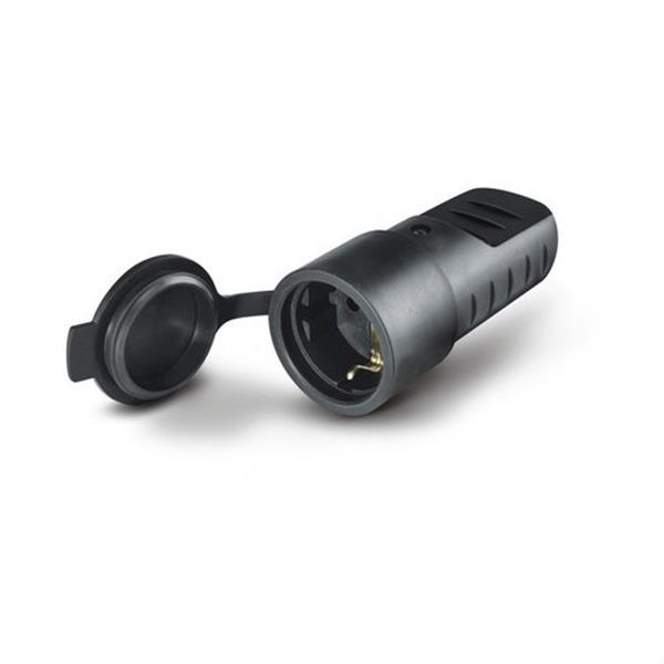 SCAME 110.3160 Prolongador 2P+T 16A 250V Schuko base goma