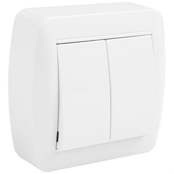 SOLERA MUR12U Conmutador doble Serie MURAL 10A 250V