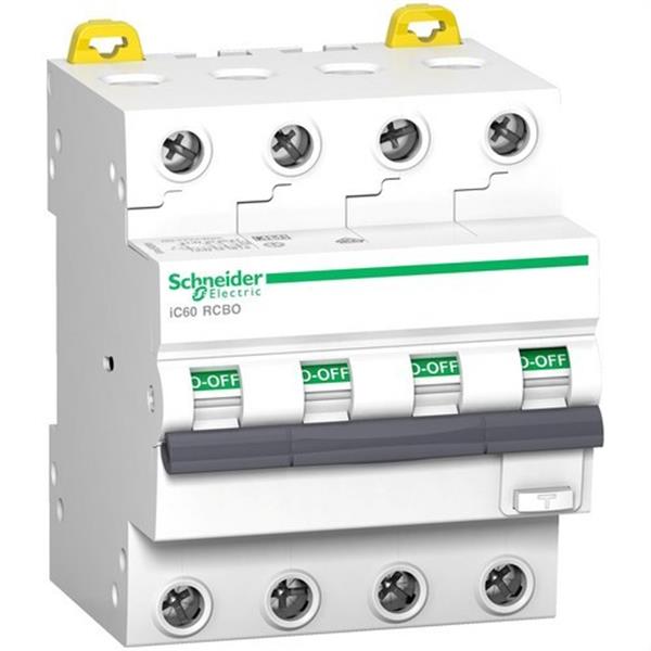 SCHNEIDER ELECTRIC A9D57425 Interruptor ACTI9 IC60N RCBO 4P 25A 30mA 6ka AC