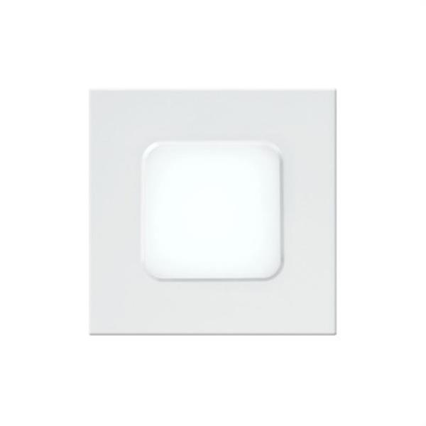 SECOM 4251085284 Luminaria AIRCOM MICRO empotrable cuadrado LED 8W 4000K driver cromo mate