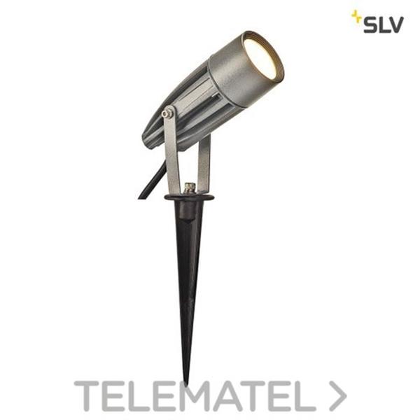 SLV 227504 Luminaria exterior SYNA LED pincho 8,6W plata