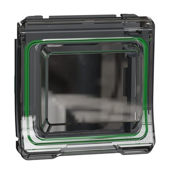 SCHNEIDER ELECTRIC MUR35106 Adaptador Serie ÚNICA empotrar + superfície tapa de la gama MUREVA STYL gris