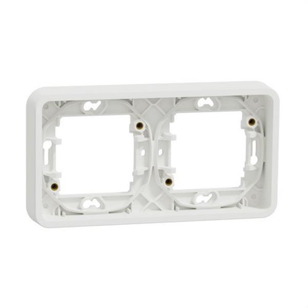 SCHNEIDER ELECTRIC MUR39101 Marco 2 elementos componible MUREVA STYL blanco para instalación en superficie o empotrada 