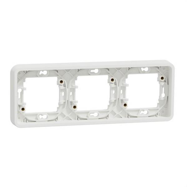 SCHNEIDER ELECTRIC MUR39109 Marco 3 elementos componible MUREVA STYL blanco para instalación en superficie o empotrada 