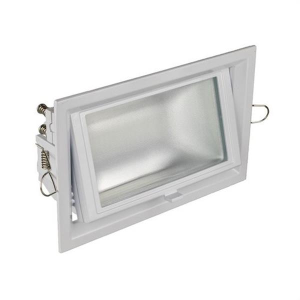 CONALUX 5076-0130W3K Downlight rectangular basculante 5076 LED 30W 3000K blanco