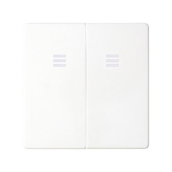 SIMON 8202025-030 Tecla doble para mecanismo con luminoso azul Simon 82 blanco
