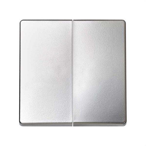 SIMON 8202026-033 Tecla doble SIMON 82 para doble cruzamiento aluminio