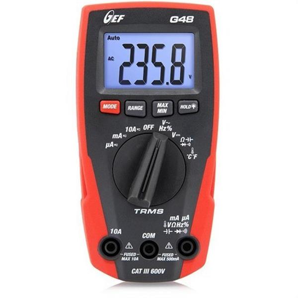 HT INSTRUMENTS 13048 Multímetro digital G48 TRMS 600V categoría III completo