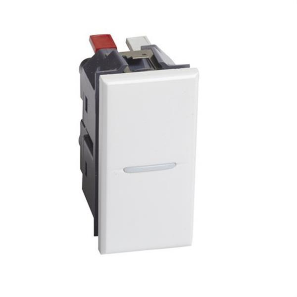BTICINO HD4001AN Interruptor axial Axolute 1P 16A 1 módulo blanco