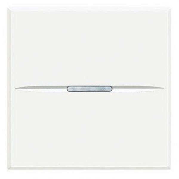 BTICINO HD4005M2AN Pulsador axial Axolute 1P 10A 2 módulos blanco