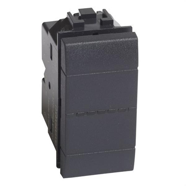 BTICINO L4051AN Interruptor axial Livinglight 1P 16A 1 módulo antracita