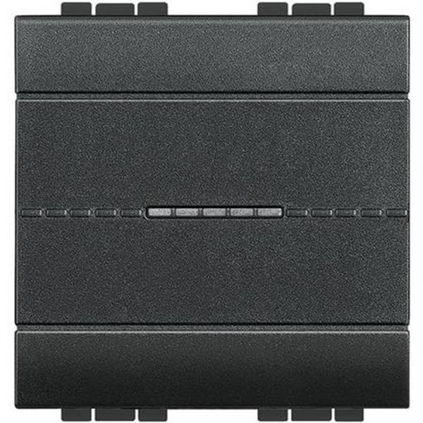 BTICINO L4051M2AN Interruptor axial Livinglight 1P 16A 2 módulos antracita