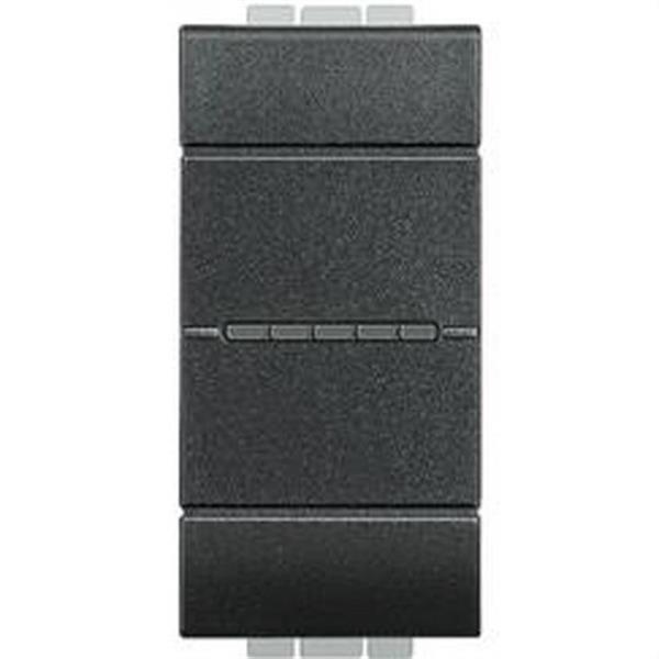 BTICINO L4053AN Conmutador axial Livinglight 1P 16A 1 módulo antracita
