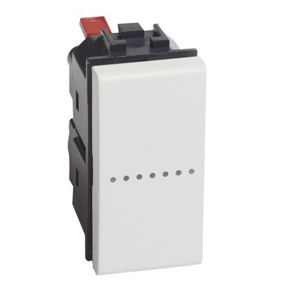 BTICINO N4053AN Conmutador axial Livinglight 1P 16A 1 módulo blanco
